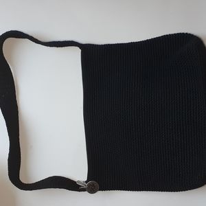 The Sak knitted black bag
